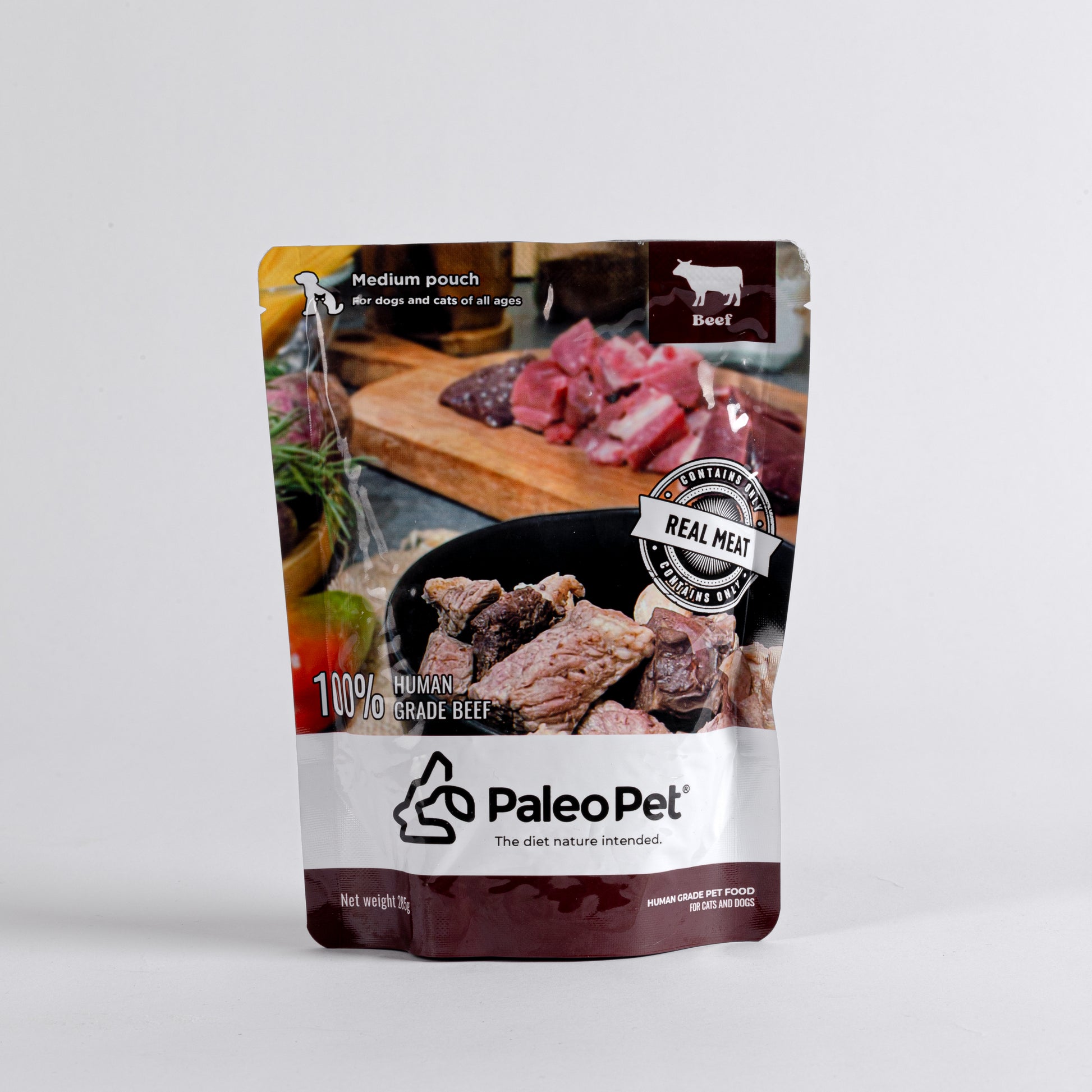 paleo pet medium pouch beef