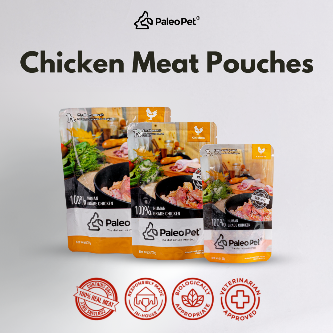 Chicken Meat Pouches for Dogs Cats – Healthy Organic – Paleo Pet