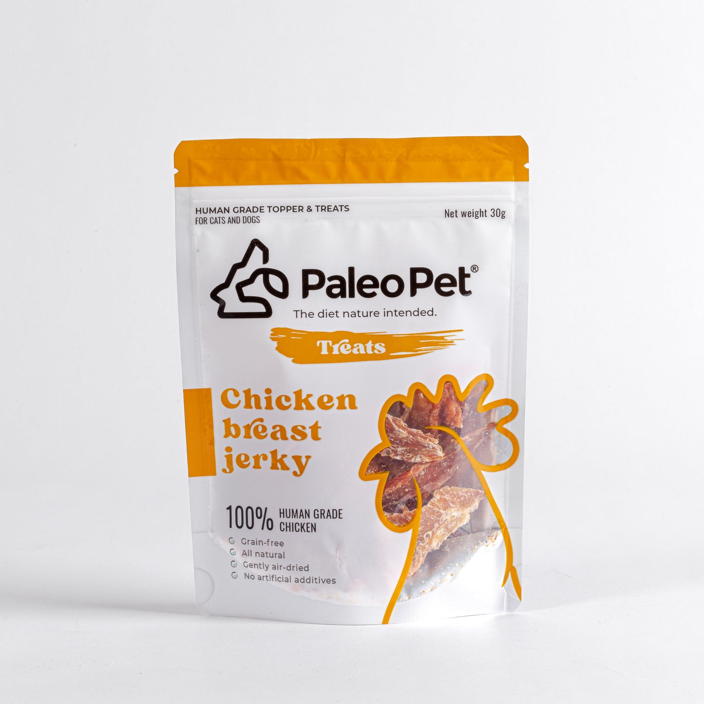 paleo pet chicken breast jerky 30g img