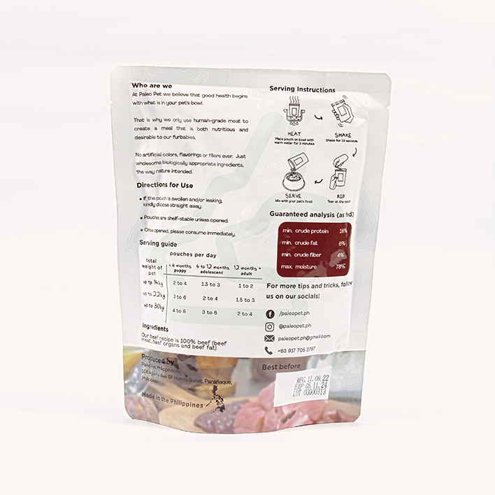 Beef Meat Pouches