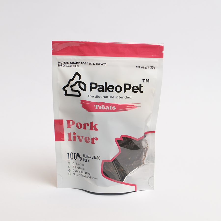 paleo pet pork liver treats