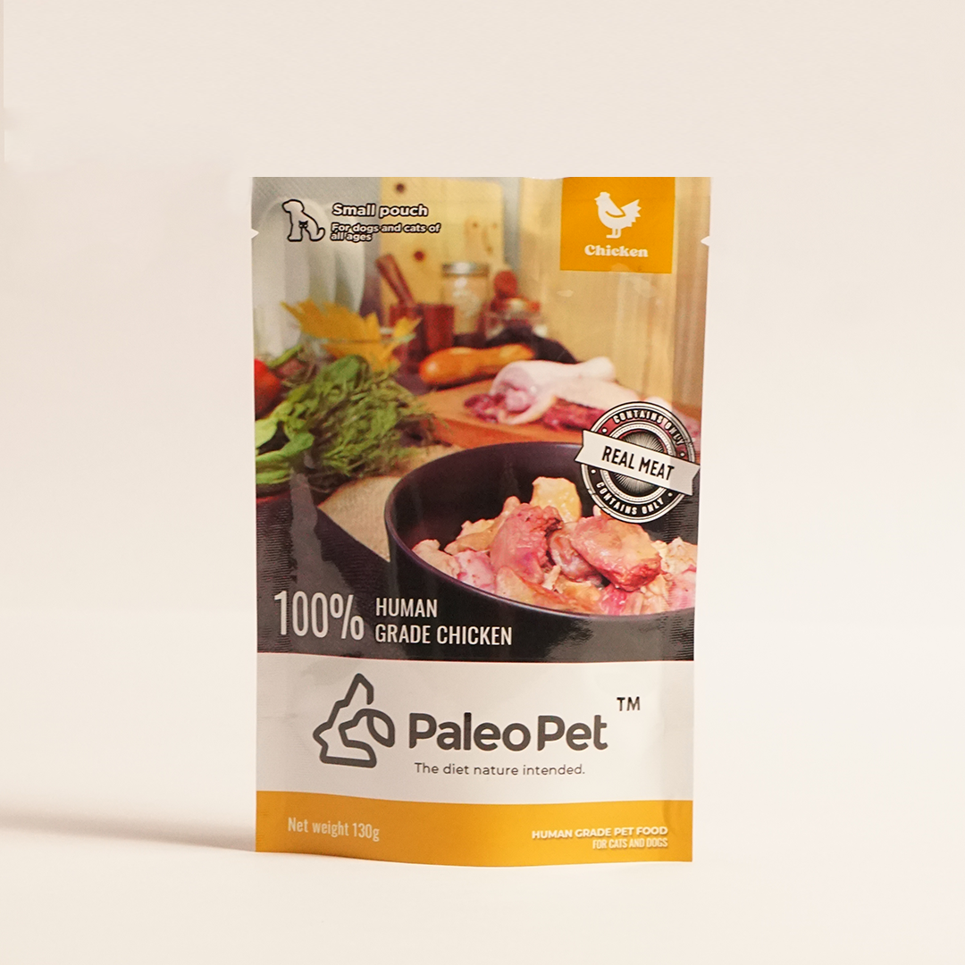 paleo pet small chicken pouch