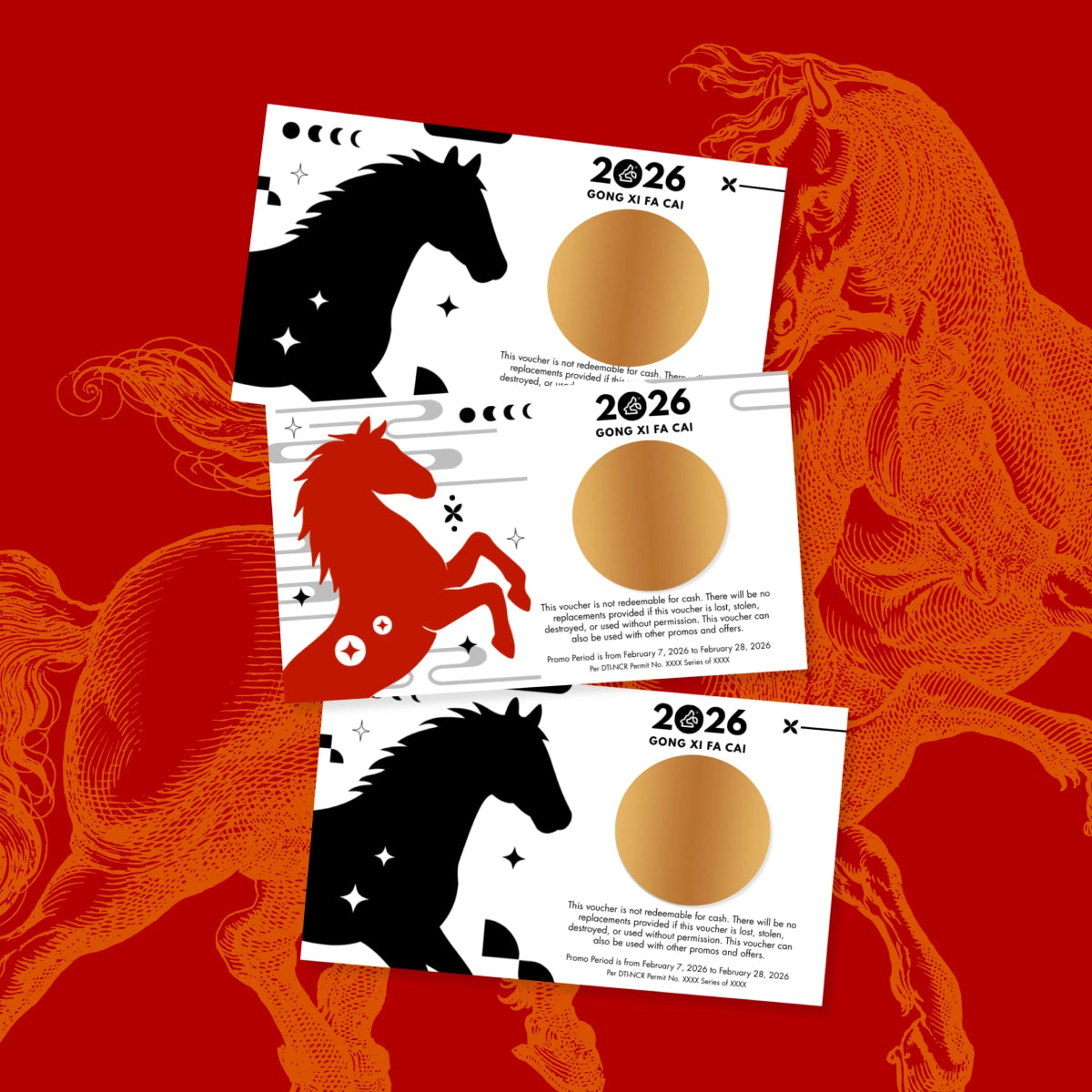 Tier C – Win: Mini / Treat / Small / Medium + Double Up / Lucky Horse